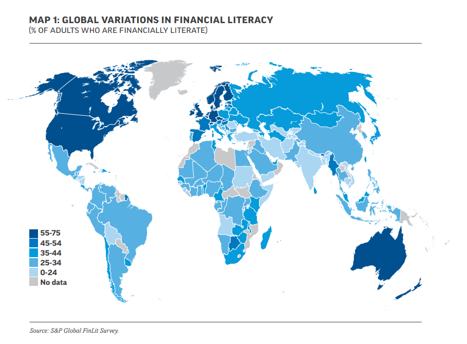 Global Financial Literacy Map