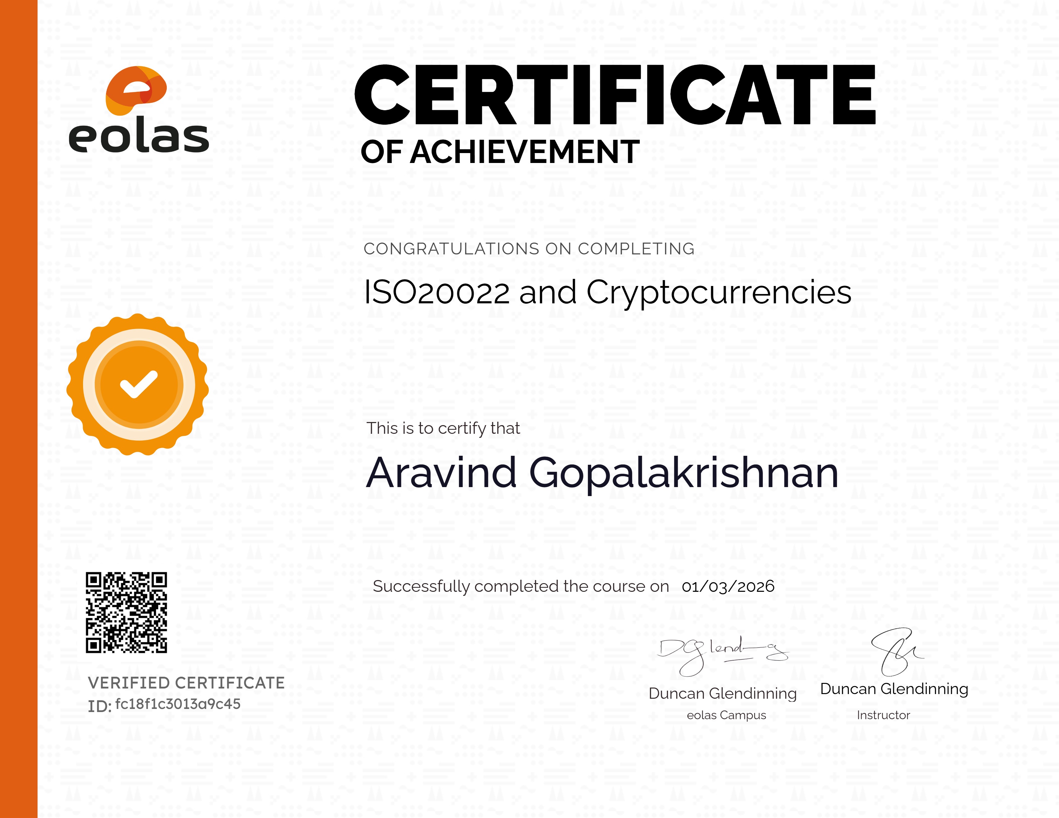 ISO20022 and Cryptocurrencies