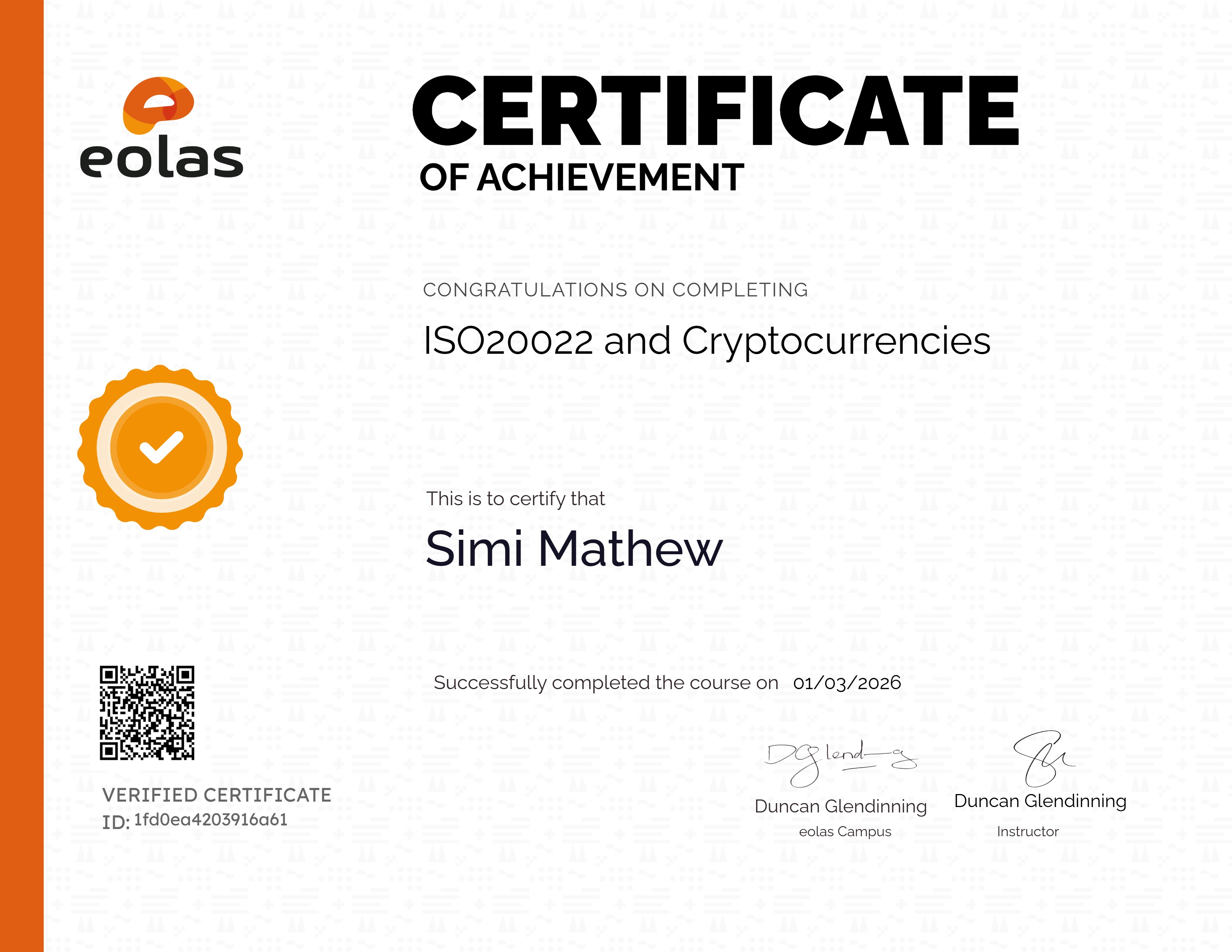 ISO20022 and Cryptocurrencies